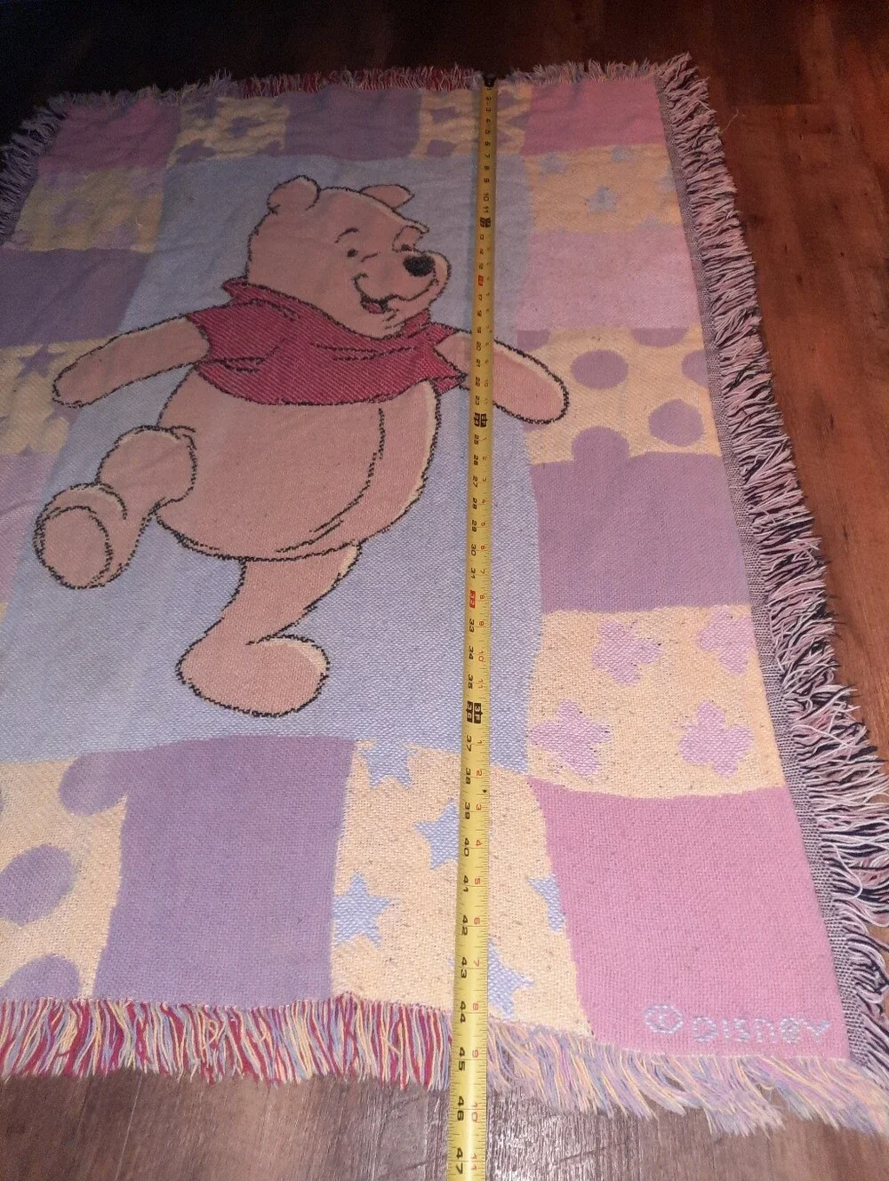 90s Winnie the Pooh Tapestry Blanket